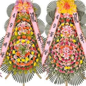 NF 축하화환3단 고급 특대