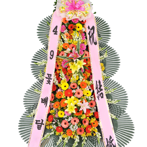NF 축하화환3단 기본 시단위 군단위